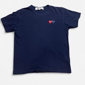 Comme des Garçons Play Men's Navy and Blue T-shirt